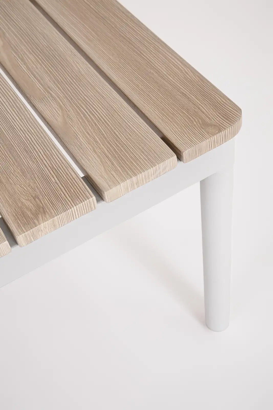 Outdoor 4er-Set Sitzgruppe Ulises Vapor Aluminium Holzoptik - ZEN ZONE Furniture