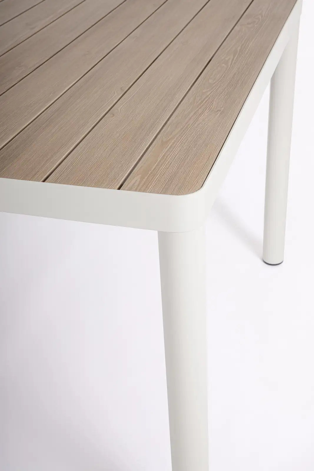 Outdoor Set Ulises Vapor Tisch + 8 Stühle Aluminium Holzoptik - ZEN ZONE Furniture