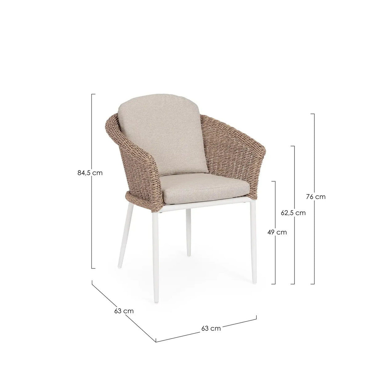Gartenstuhl Oceana Vapor mit Armlehnen - ZEN ZONE Furniture