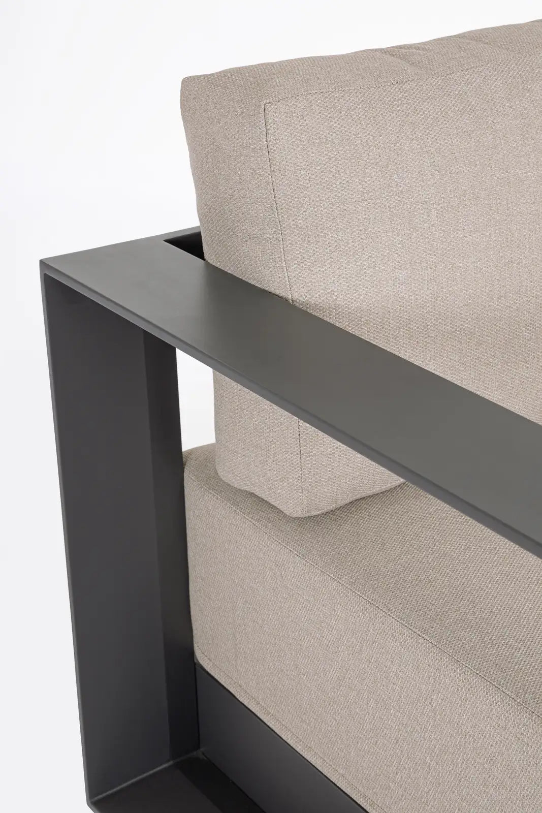 Outdoor 4er-Set Sitzgruppe Moses anthrazit aus Aluminium - ZEN ZONE Furniture