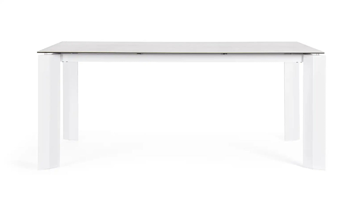 Outdoor Tisch Otavio Weiß WG20 Aluminium mit Keramikplatte 180x95 cm - ZEN ZONE Furniture