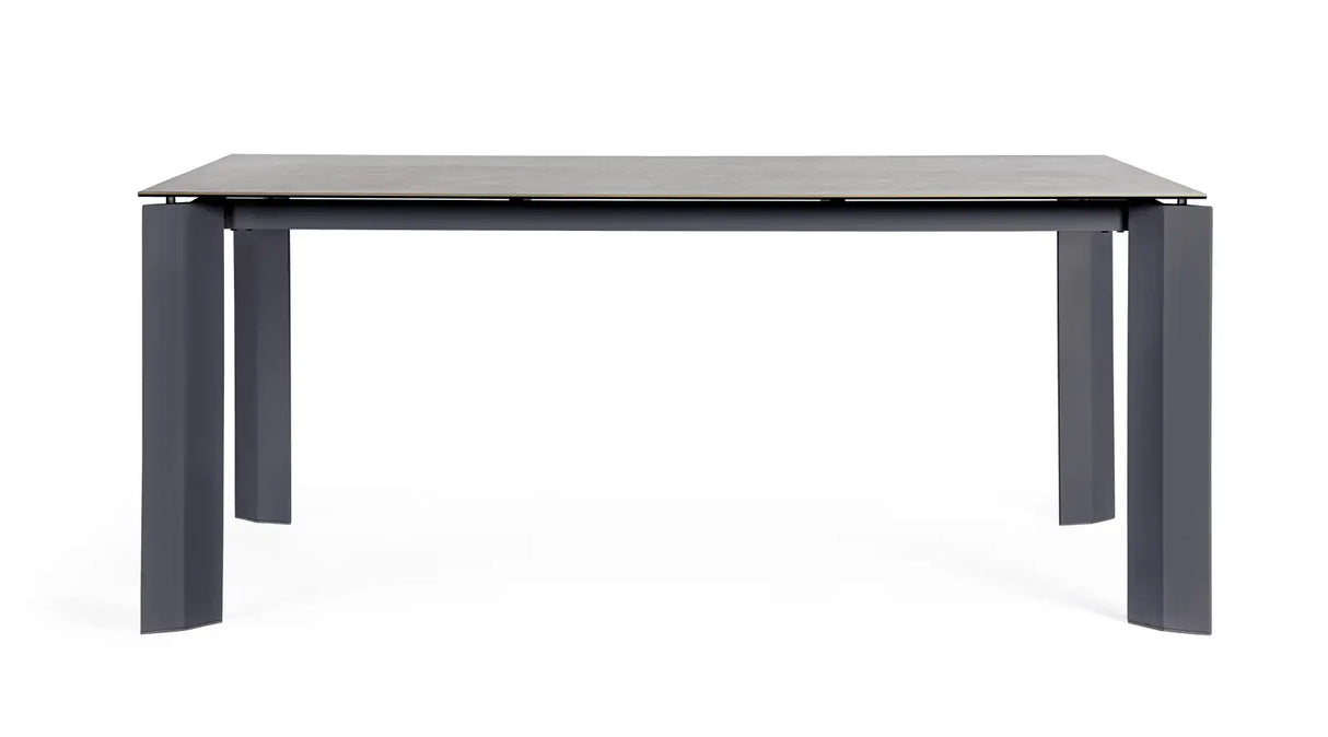 Outdoor Tisch Otavio Anthrazit WG21 Aluminium mit Keramikplatte 180x95 cm - ZEN ZONE Furniture