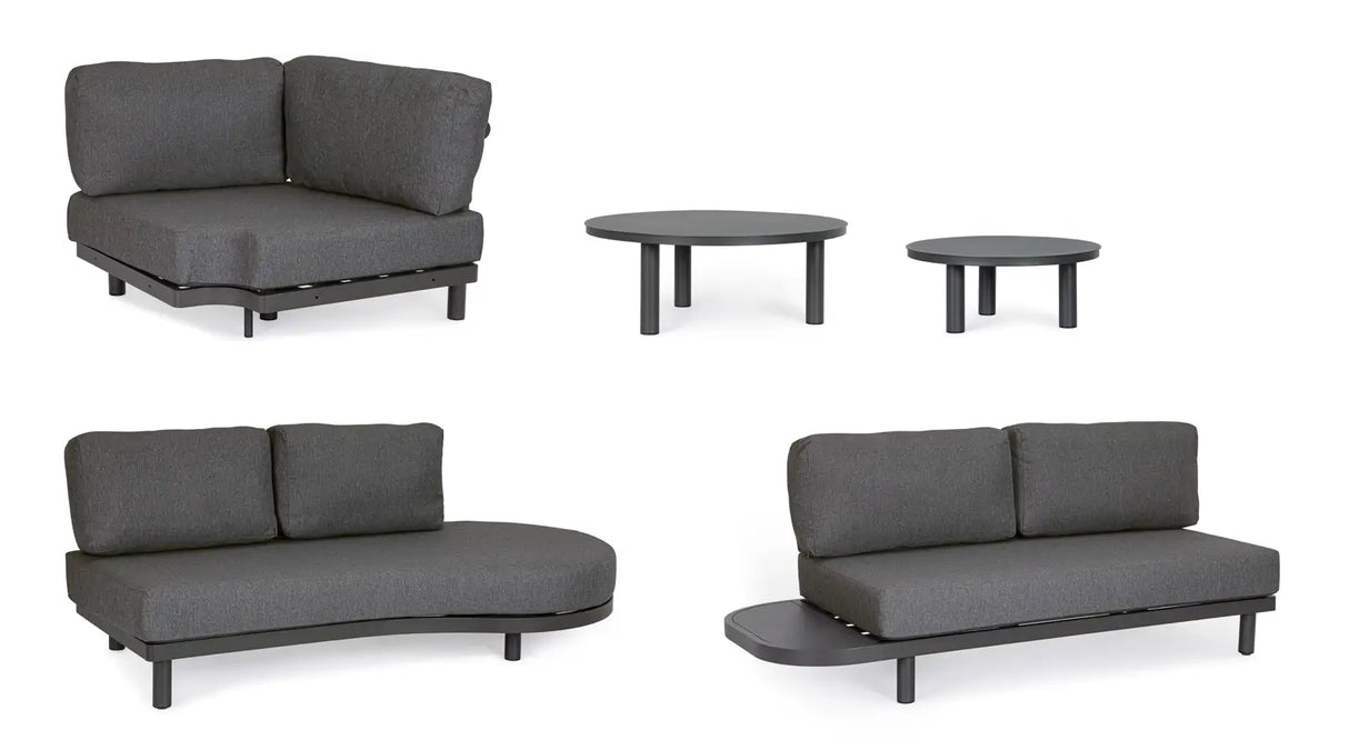 Outdoor Set Ecksitzgruppe Hercules anthrazit WG2 - ZEN ZONE Furniture