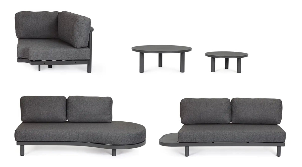 Outdoor Set Ecksitzgruppe Hercules anthrazit WG2 - ZEN ZONE Furniture