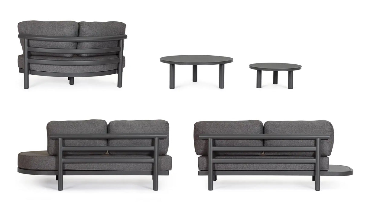 Outdoor Set Ecksitzgruppe Hercules anthrazit WG2 - ZEN ZONE Furniture