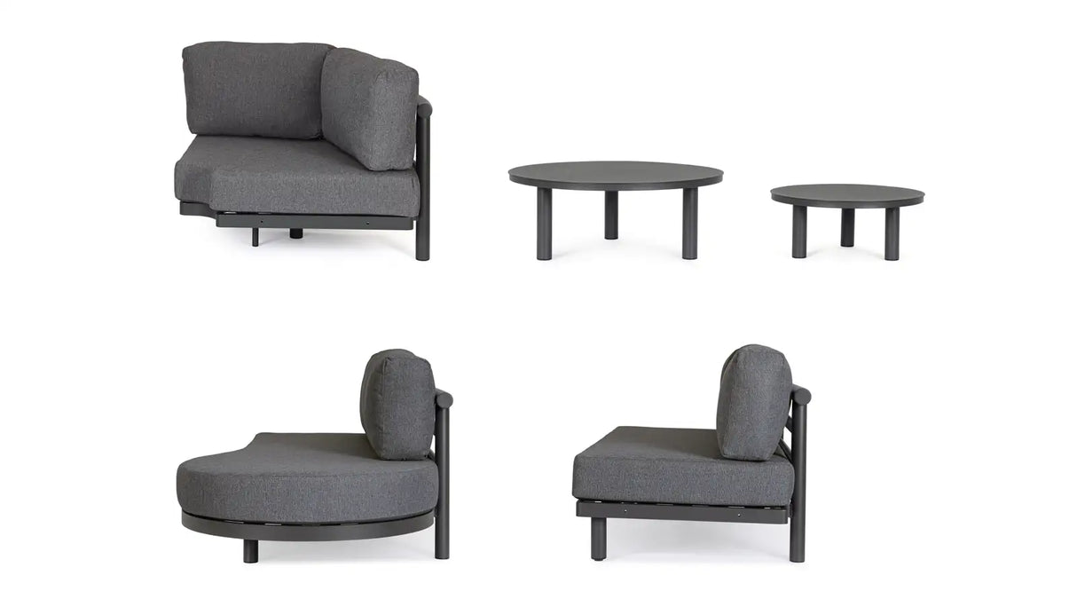 Outdoor Set Ecksitzgruppe Hercules anthrazit WG2 - ZEN ZONE Furniture