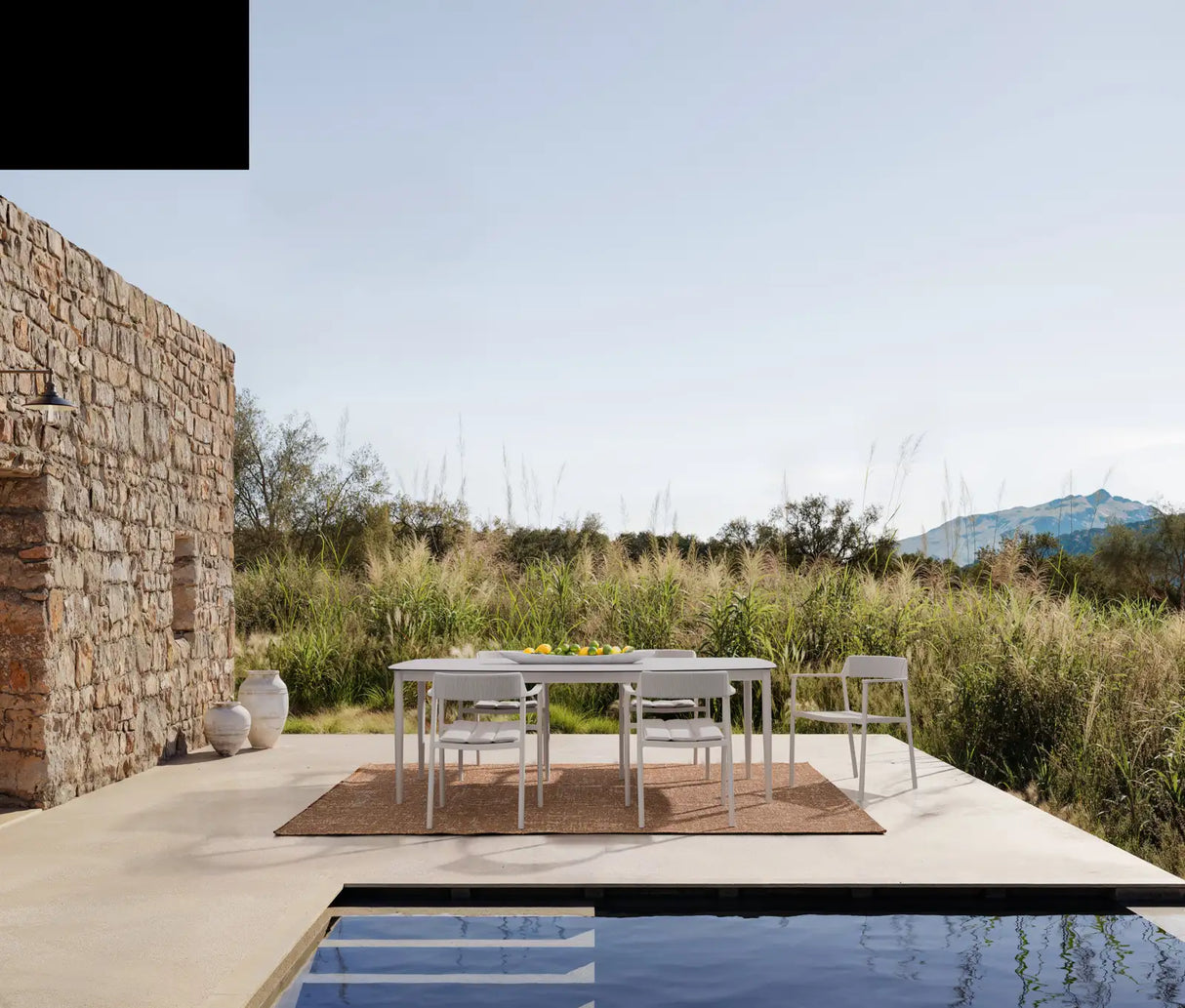 Gartenstuhl mit Armlehnen Ropery morny WG25 aus Aluminium - ZEN ZONE Furniture