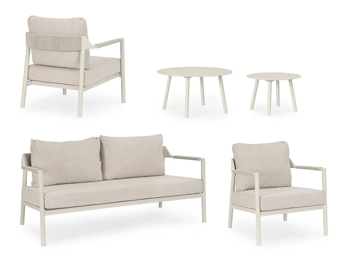 Outdoor 5er-Set Ecksitzgruppe Ropery morny WG25 - ZEN ZONE Furniture