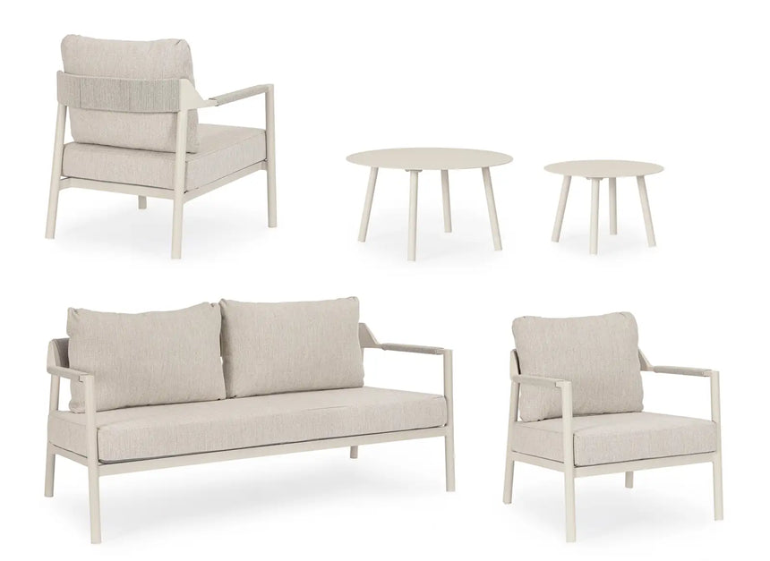 Outdoor 5er-Set Ecksitzgruppe Ropery morny WG25 - ZEN ZONE Furniture