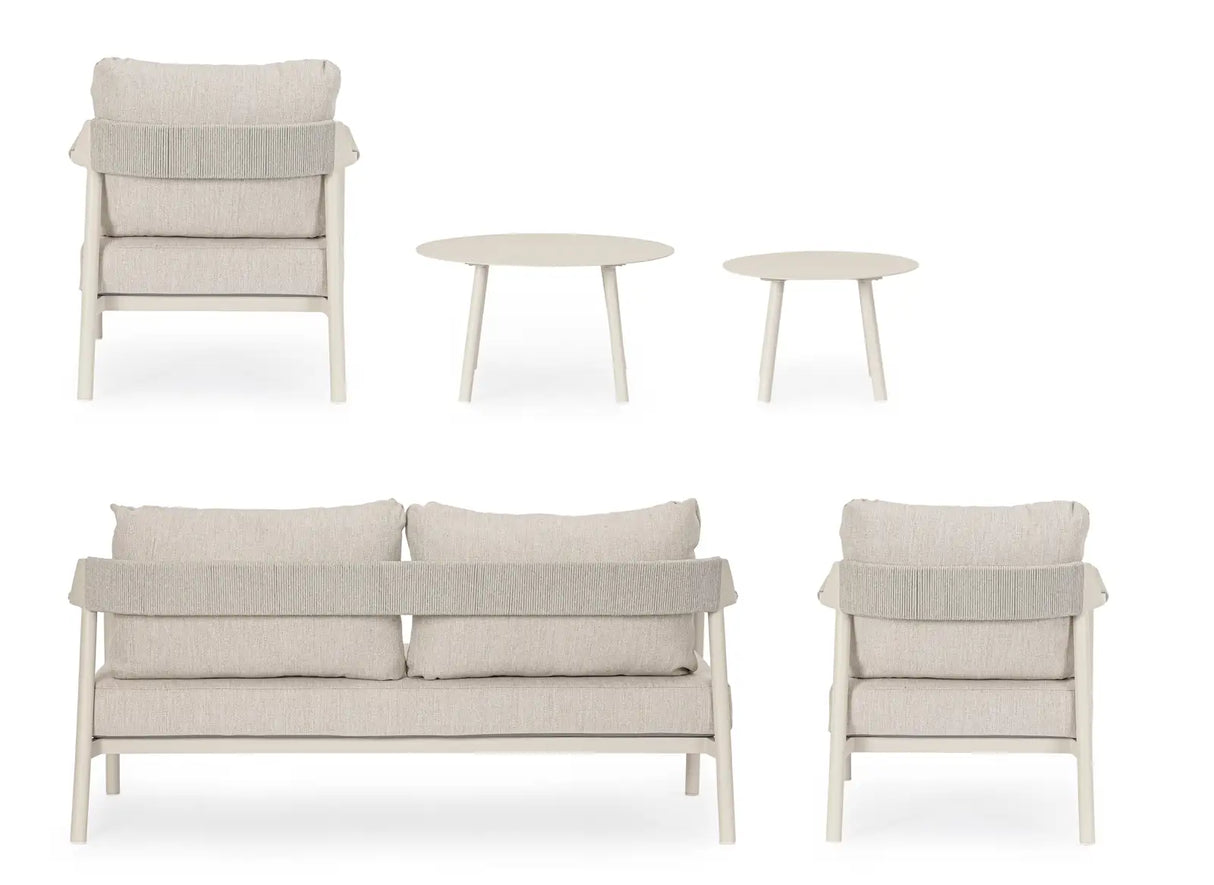 Outdoor 5er-Set Ecksitzgruppe Ropery morny WG25 - ZEN ZONE Furniture