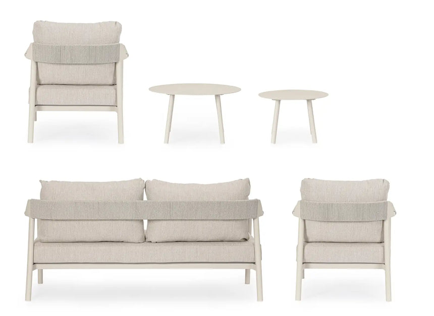 Outdoor 5er-Set Ecksitzgruppe Ropery morny WG25 - ZEN ZONE Furniture