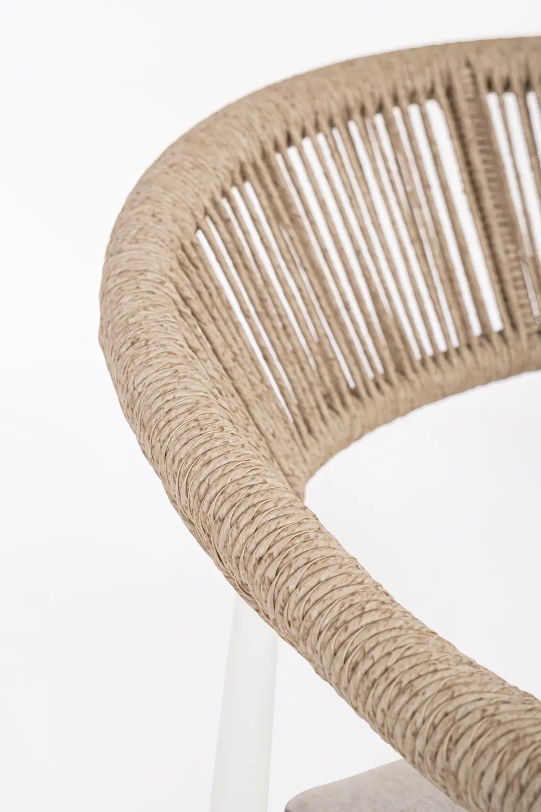 Outdoor Sessel mit Armlehnen Jandia Weiß/Beige SA27 - ZEN ZONE Furniture