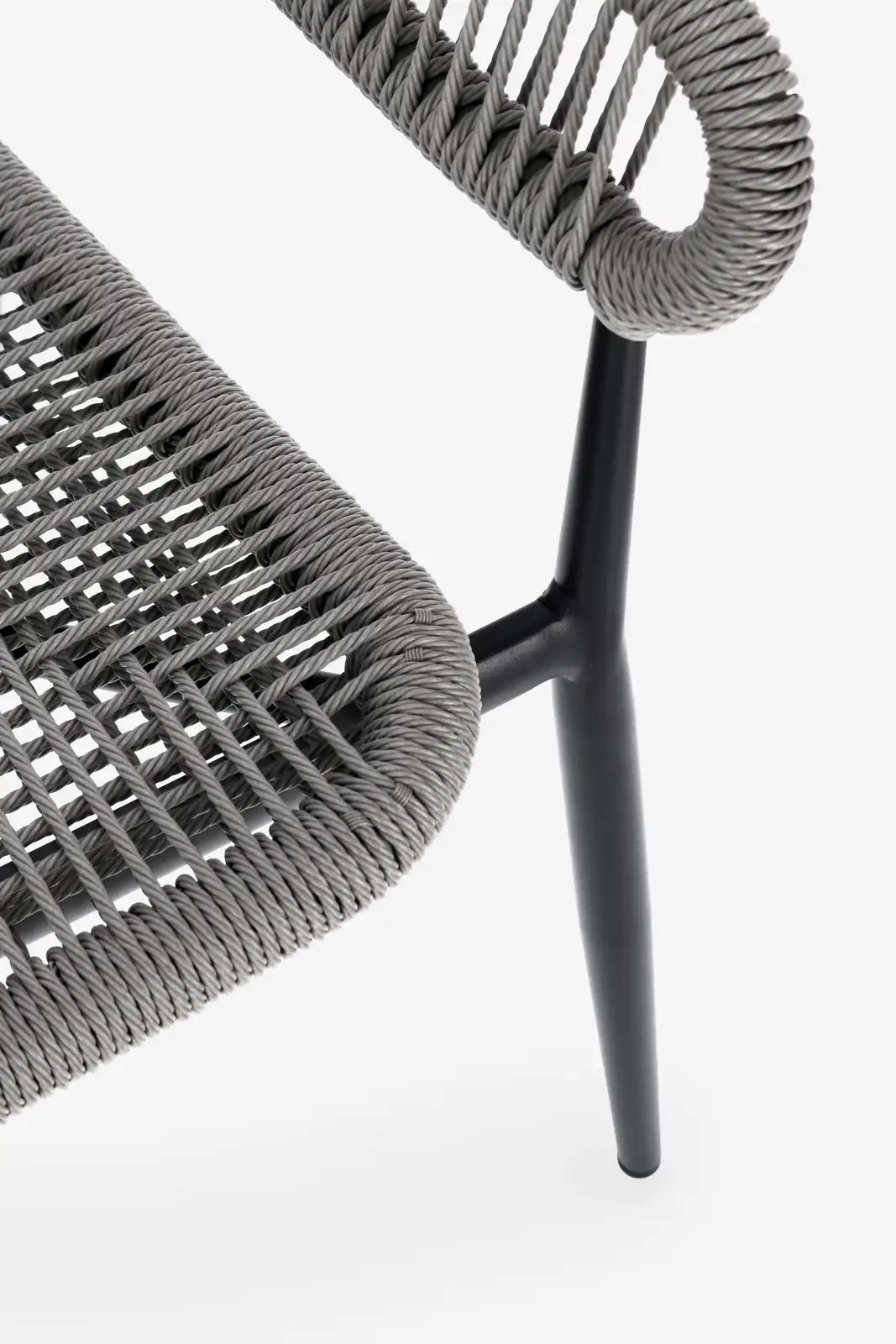 Gartenstuhl Algaida mit Armlehnen Anthrazit/Grau - ZEN ZONE Furniture