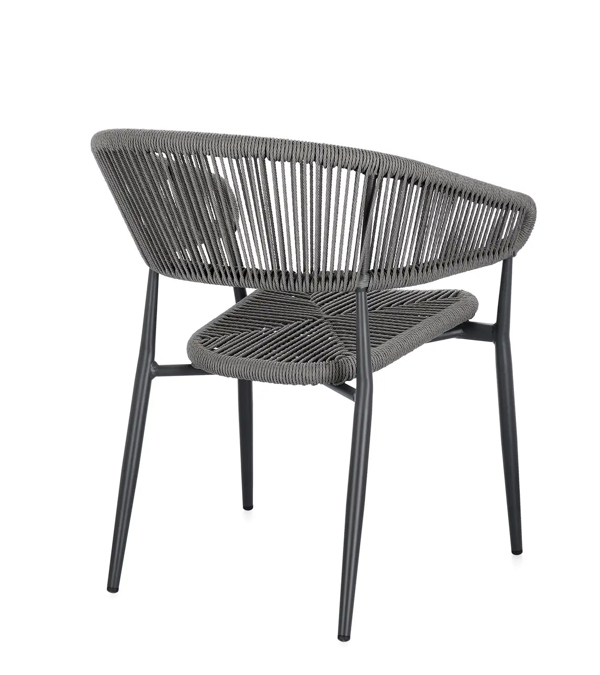 Gartenstuhl Algaida mit Armlehnen Anthrazit/Grau - ZEN ZONE Furniture