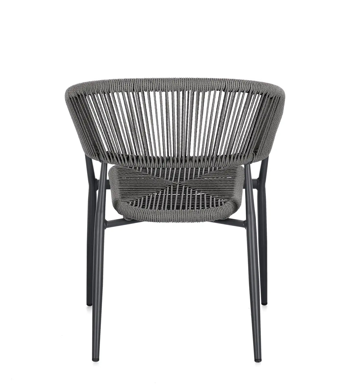 Gartenstuhl Algaida mit Armlehnen Anthrazit/Grau - ZEN ZONE Furniture