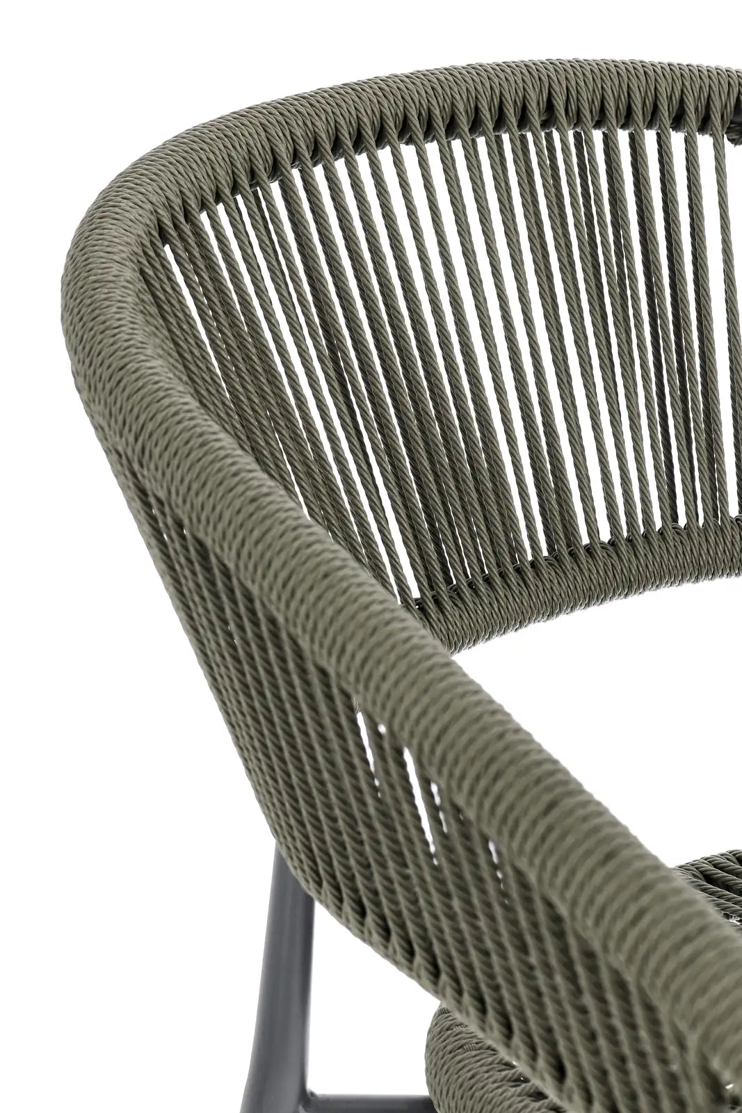 Gartenstuhl Algaida mit Armlehnen Anthrazit/Grün - ZEN ZONE Furniture