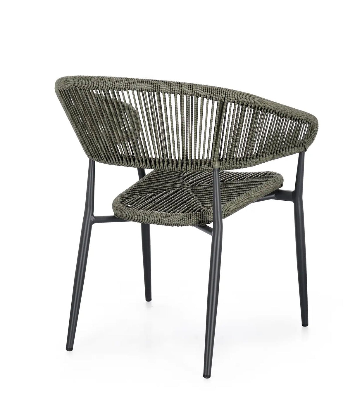 Gartenstuhl Algaida mit Armlehnen Anthrazit/Grün - ZEN ZONE Furniture