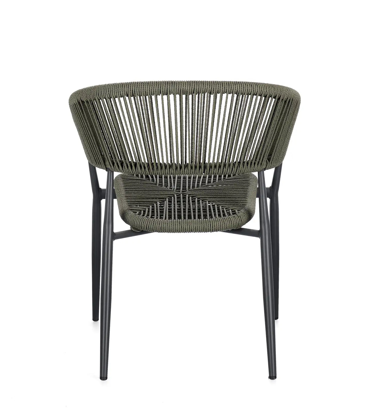 Gartenstuhl Algaida mit Armlehnen Anthrazit/Grün - ZEN ZONE Furniture