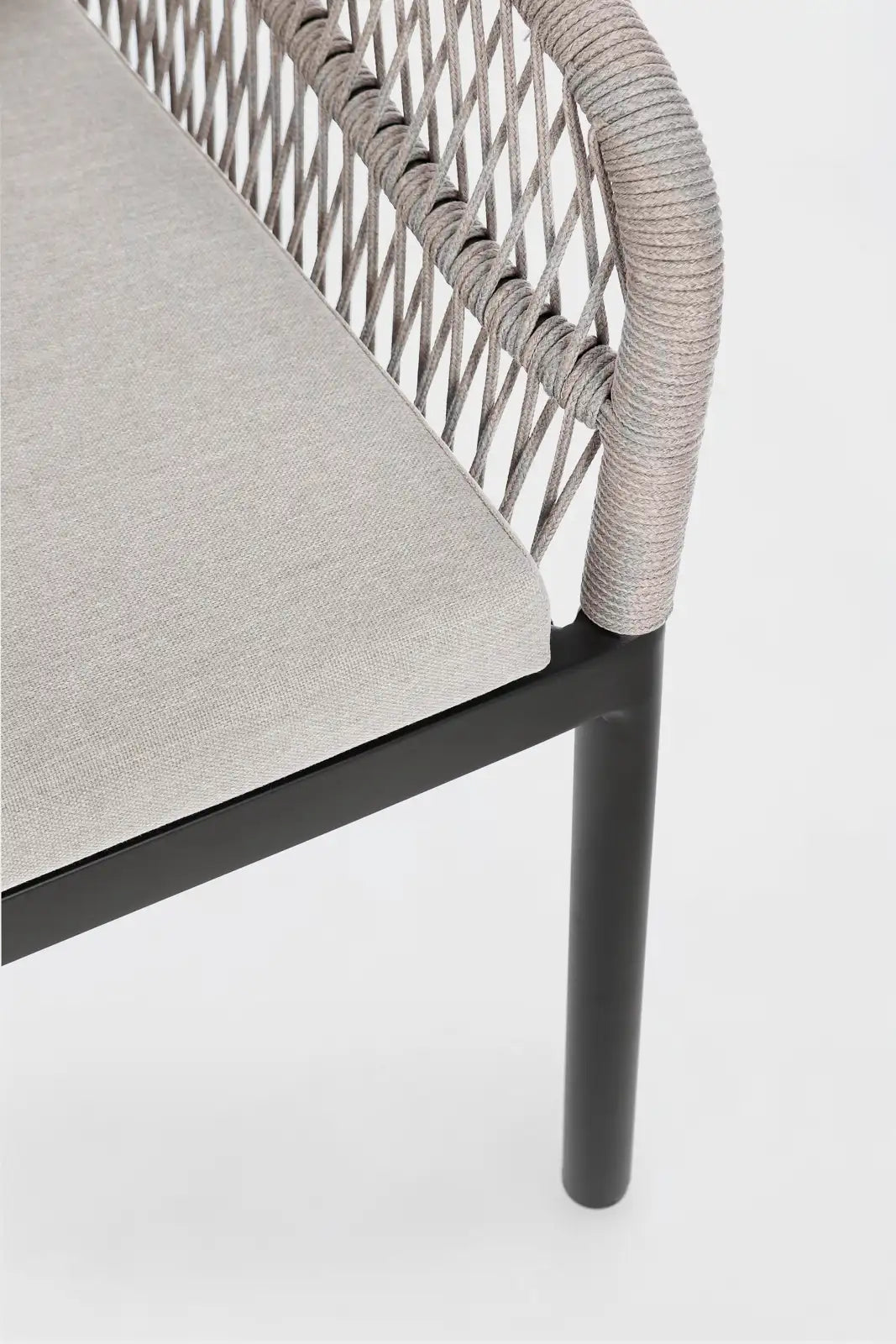 Gartenstuhl mit Armlehnen Galdana anthrazit JA60/KHAKI - ZEN ZONE Furniture