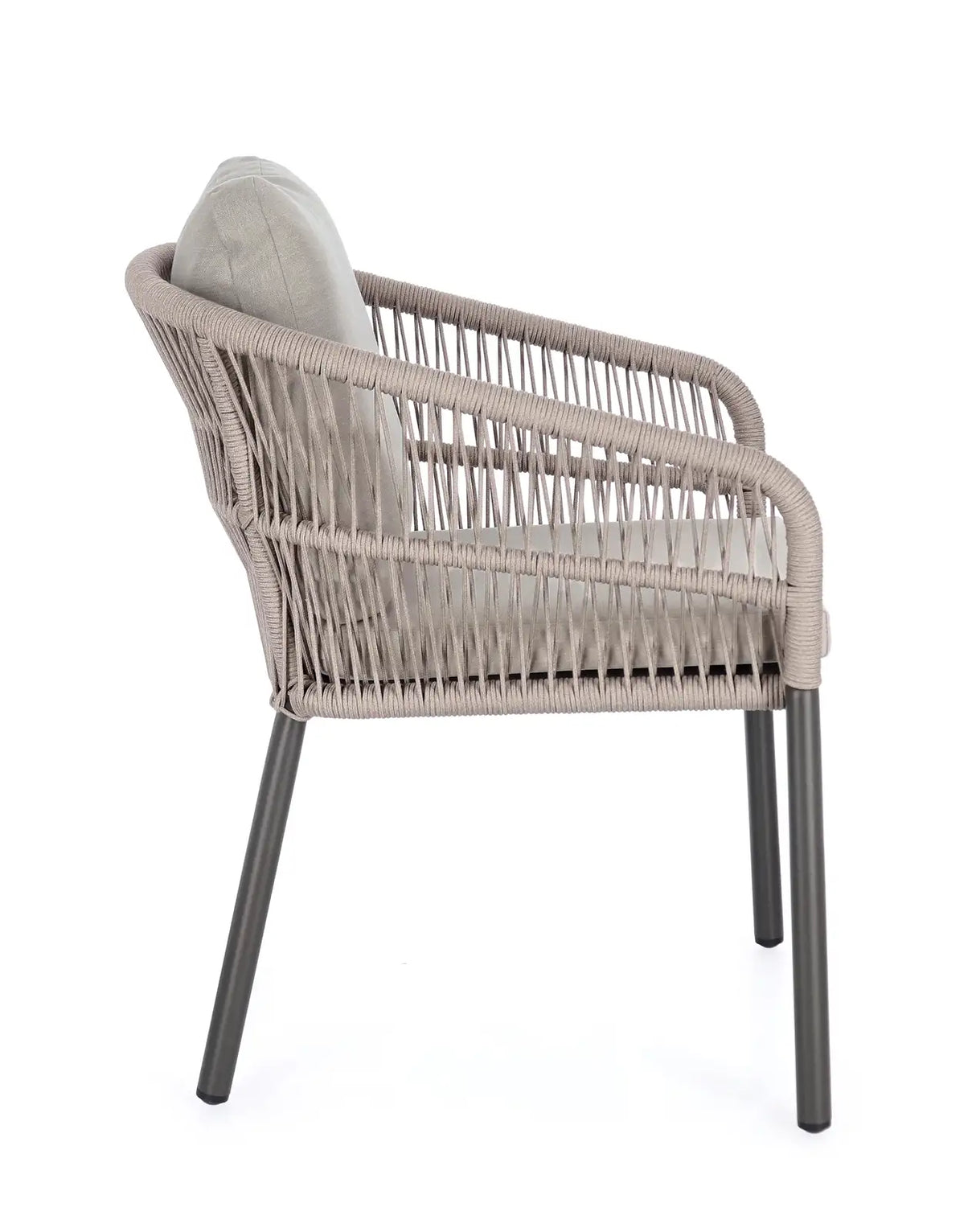 Gartenstuhl mit Armlehnen Galdana anthrazit JA60/KHAKI - ZEN ZONE Furniture