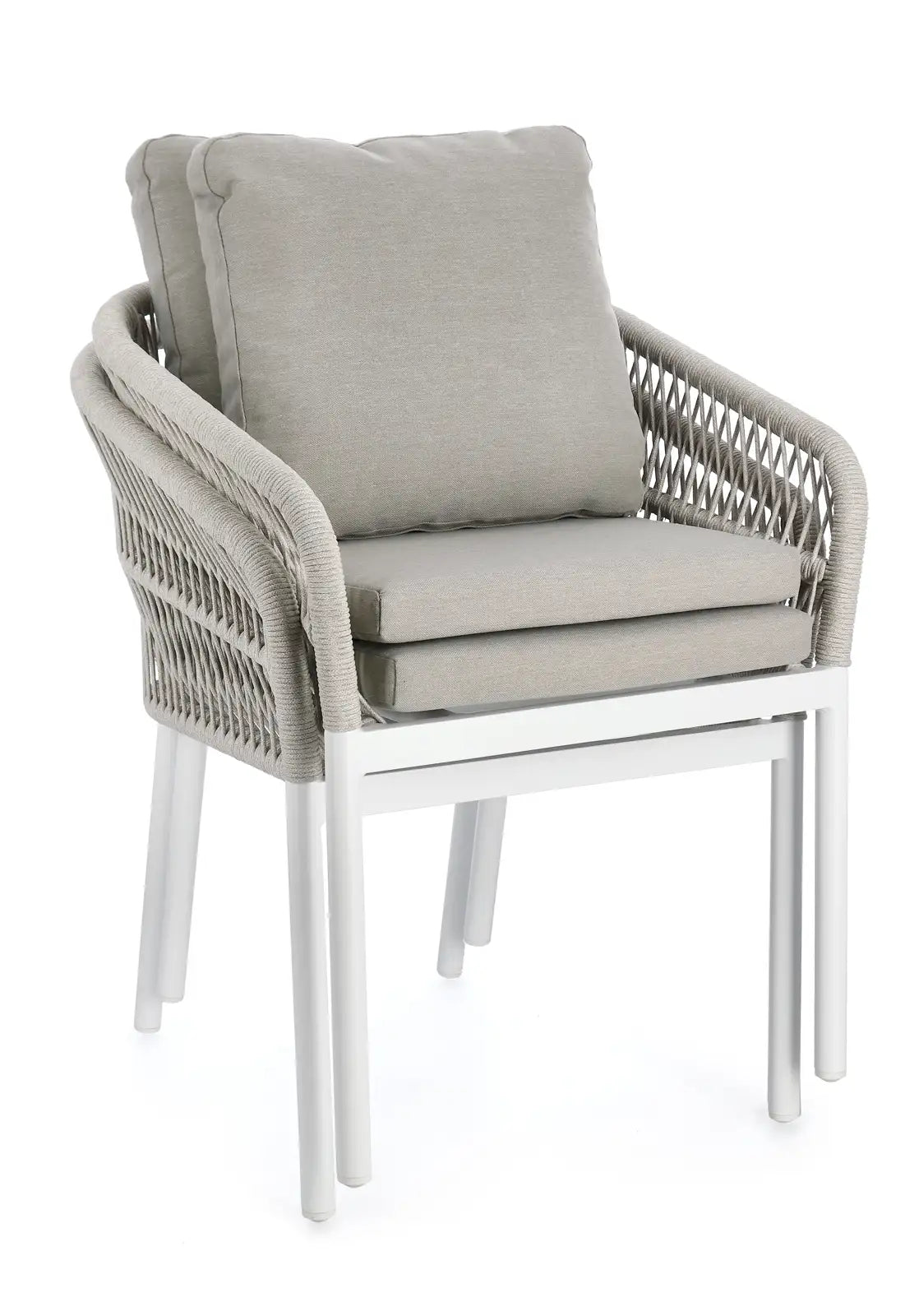 Gartenstuhl mit Armlehnen Galdana weiß JA61 - ZEN ZONE Furniture