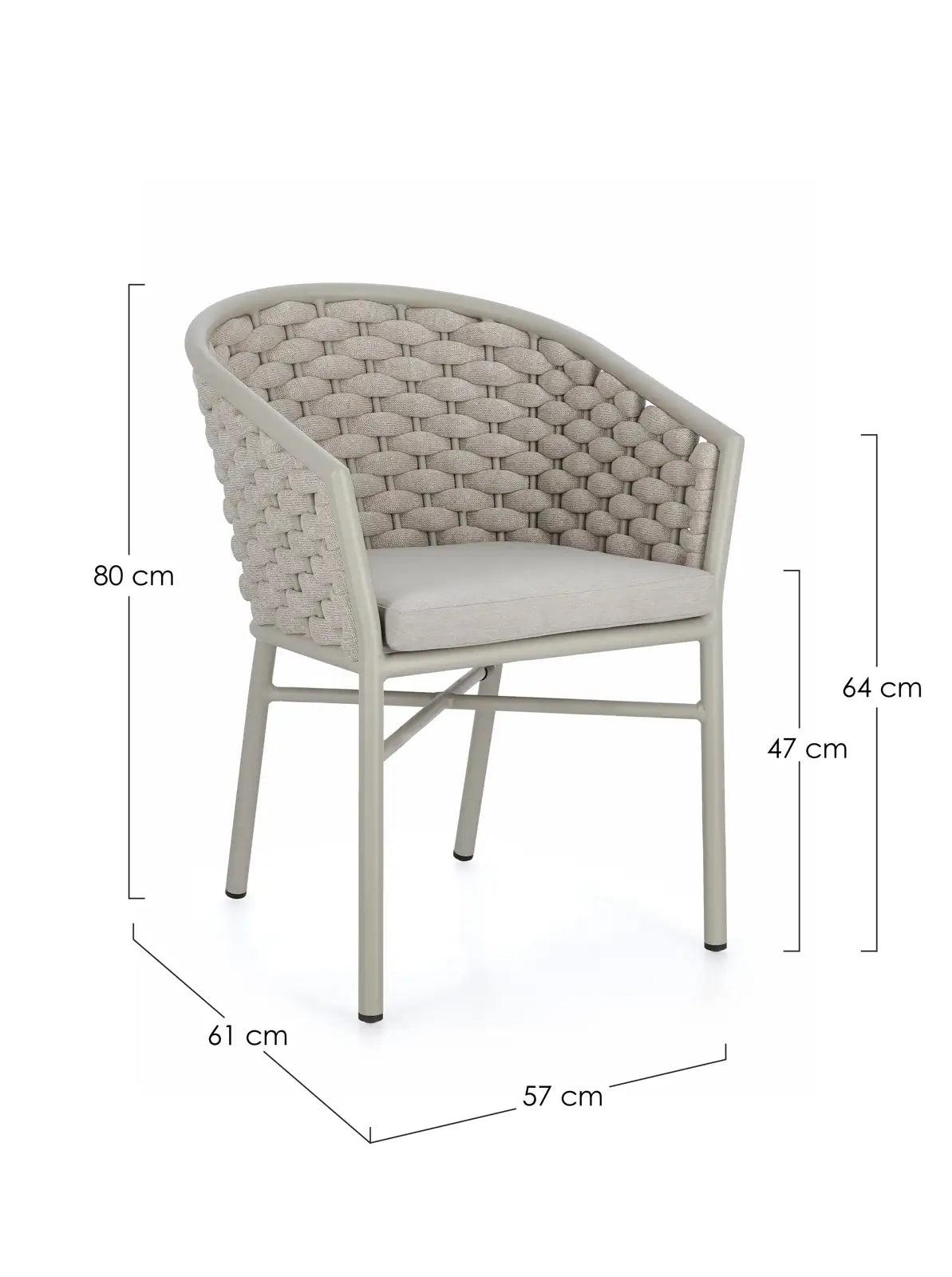 Gartenstuhl mit Armlehnen Margalida Saturn - ZEN ZONE Furniture