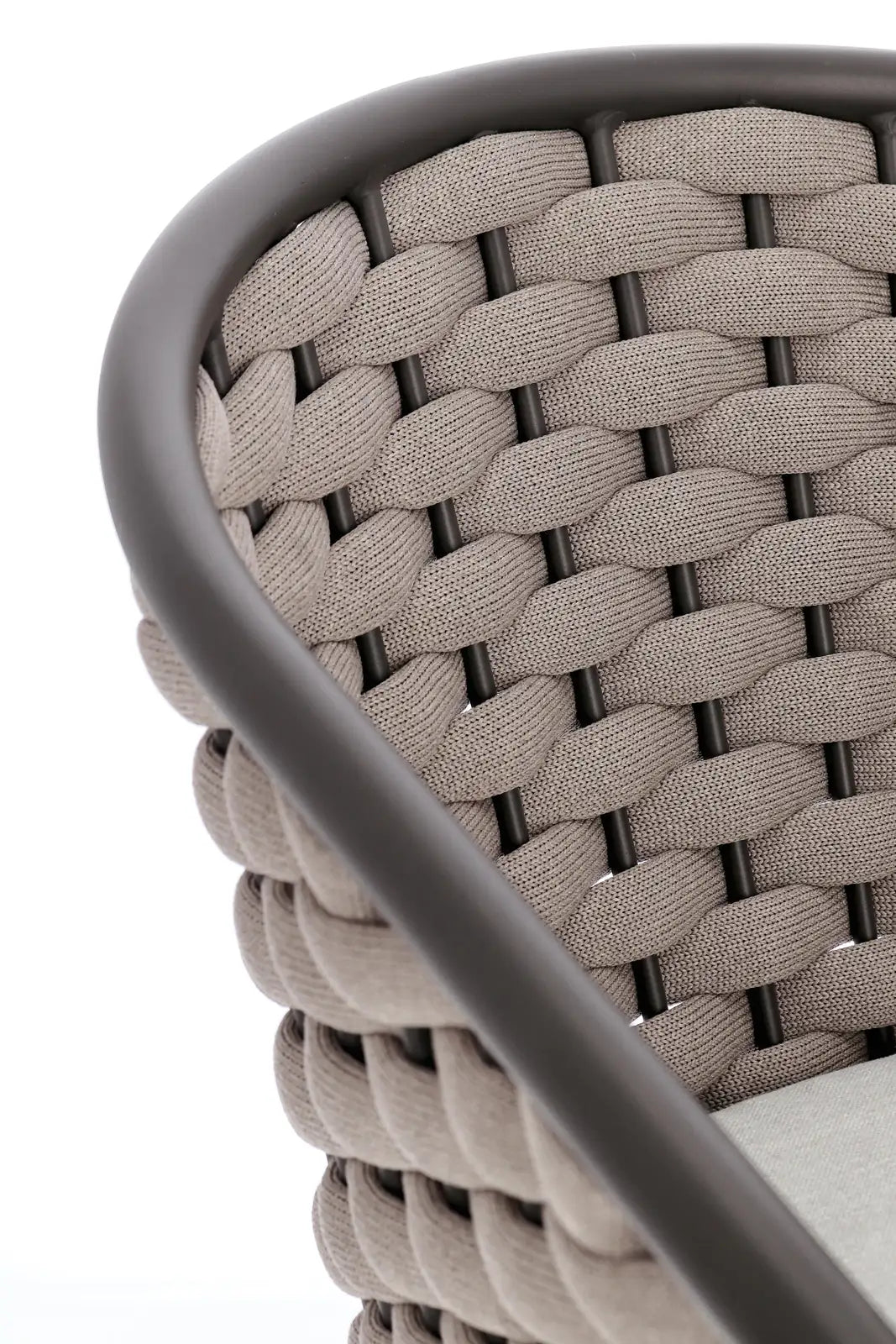 Gartenstuhl mit Armlehnen Anthrazit/Khaki - ZEN ZONE Furniture