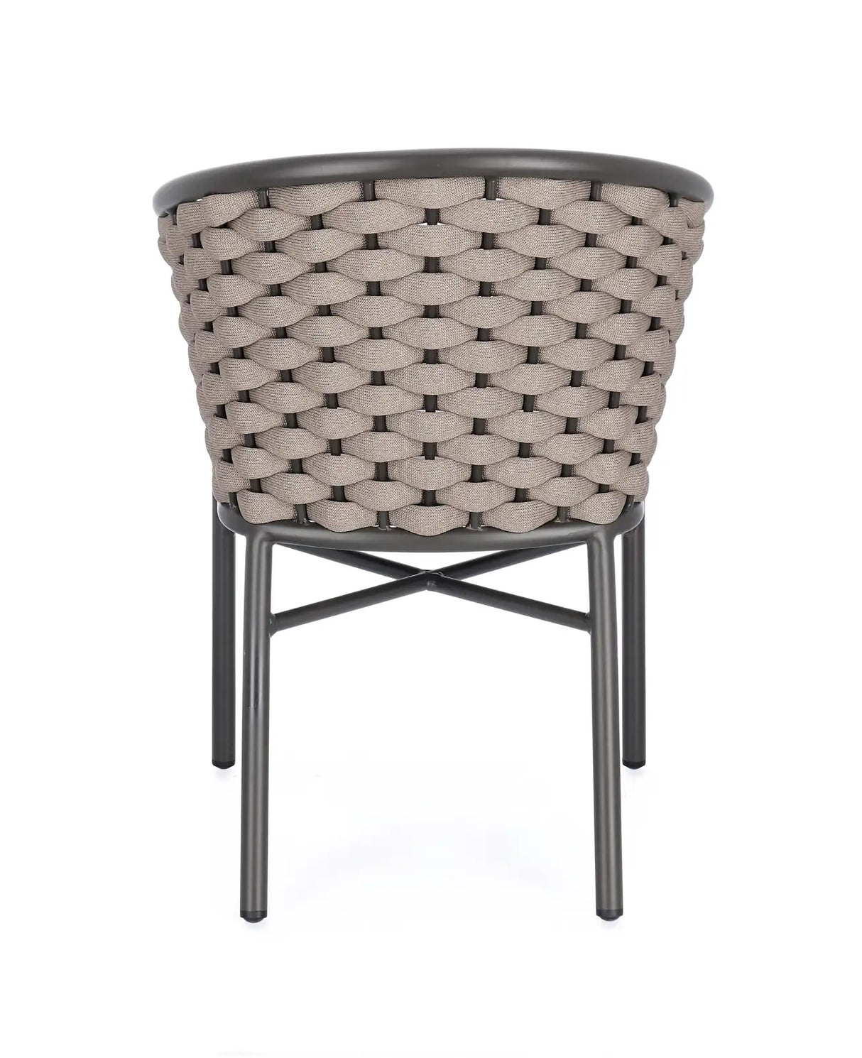 Gartenstuhl mit Armlehnen Anthrazit/Khaki - ZEN ZONE Furniture