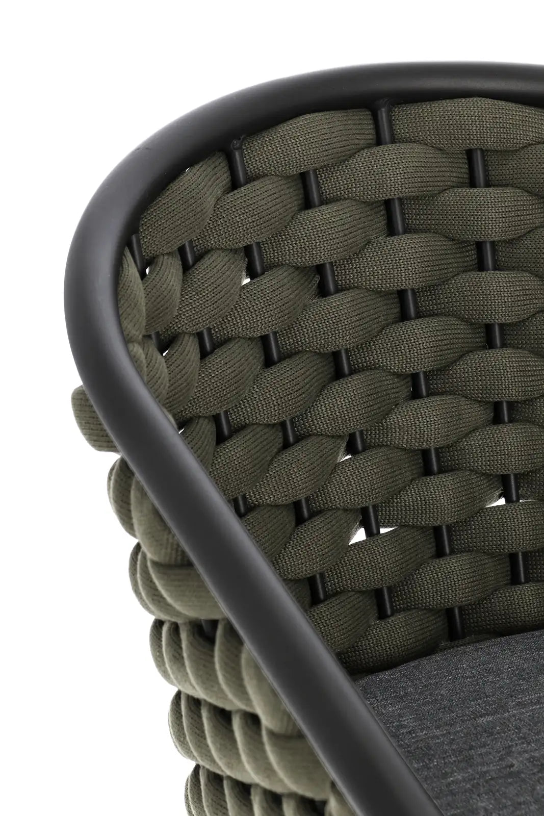 Gartenstuhl mit Armlehnen Margalida Anthrazit/Grün JA60 - ZEN ZONE Furniture