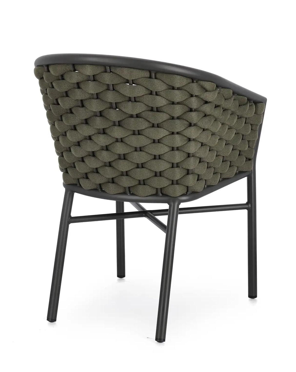 Gartenstuhl mit Armlehnen Margalida Anthrazit/Grün JA60 - ZEN ZONE Furniture