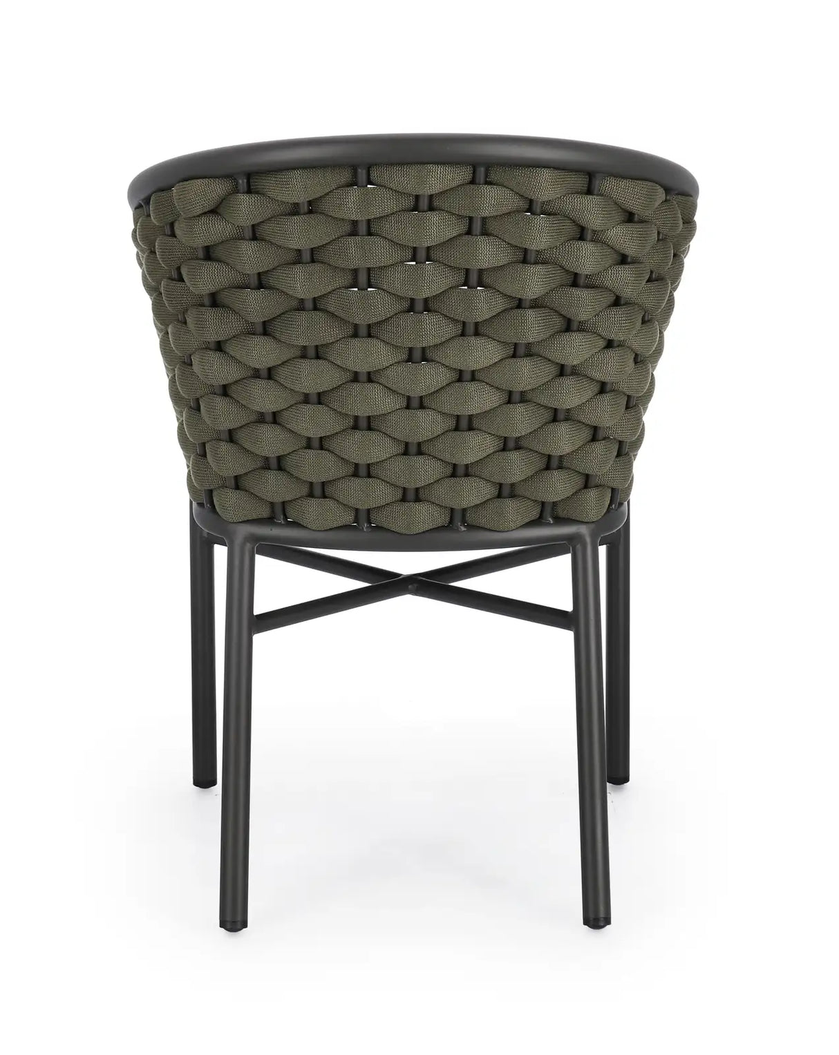 Gartenstuhl mit Armlehnen Margalida Anthrazit/Grün JA60 - ZEN ZONE Furniture