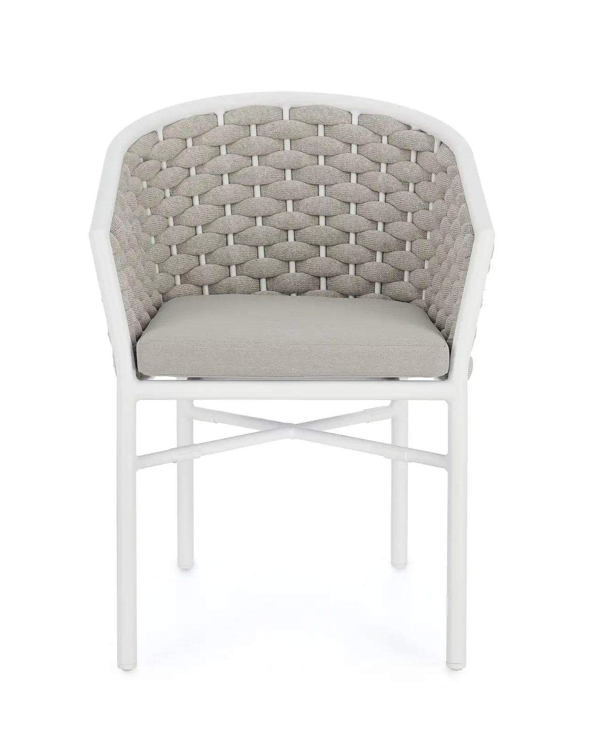 Gartenstuhl mit Armlehnen Margalida Weiß JA61 - ZEN ZONE Furniture