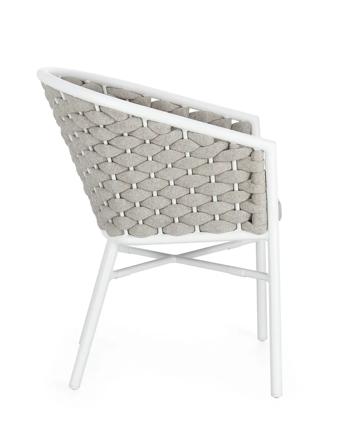 Gartenstuhl mit Armlehnen Margalida Weiß JA61 - ZEN ZONE Furniture