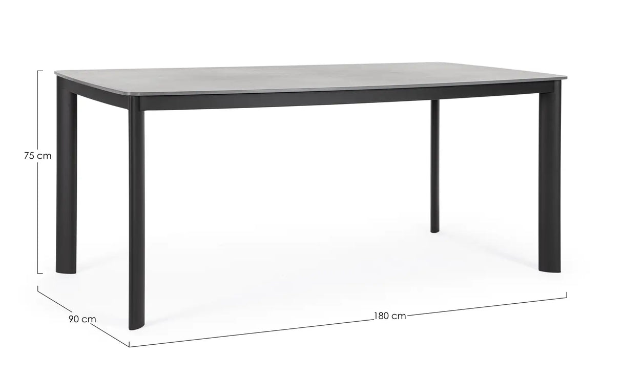 Outdoor Tisch Alcora Anthrazit JA60 180x90 cm - ZEN ZONE Furniture