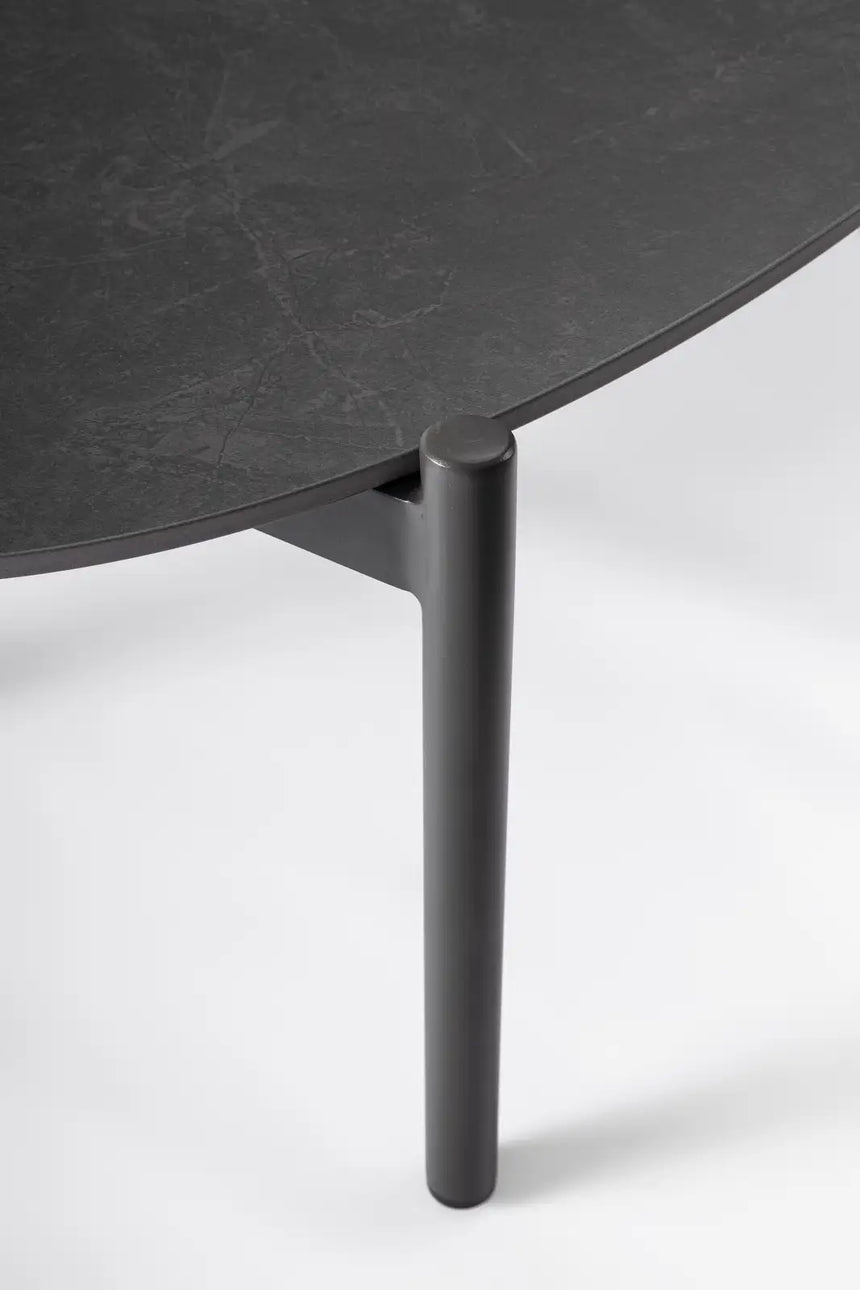 Outdoor 4er-Set Sitzgruppe Miravet JA60/KH Anthrazit aus Aluminium und Seil - ZEN ZONE Furniture