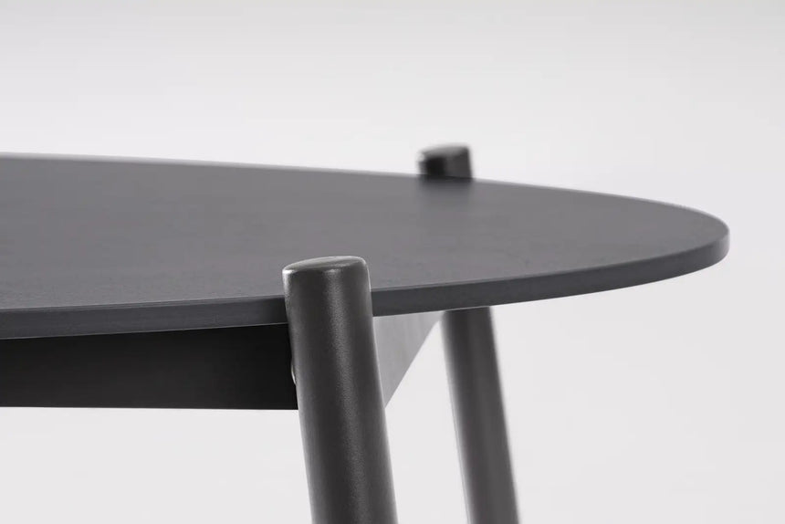 Outdoor 4er-Set Sitzgruppe Miravet JA60/KH Anthrazit aus Aluminium und Seil - ZEN ZONE Furniture