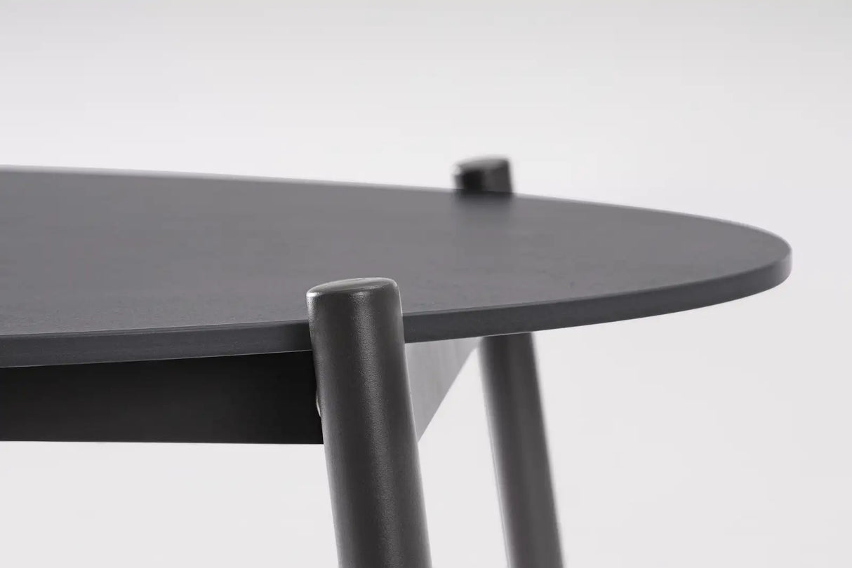 Outdoor 4er-Set Sitzgruppe Miravet JA60/KH Anthrazit aus Aluminium und Seil - ZEN ZONE Furniture