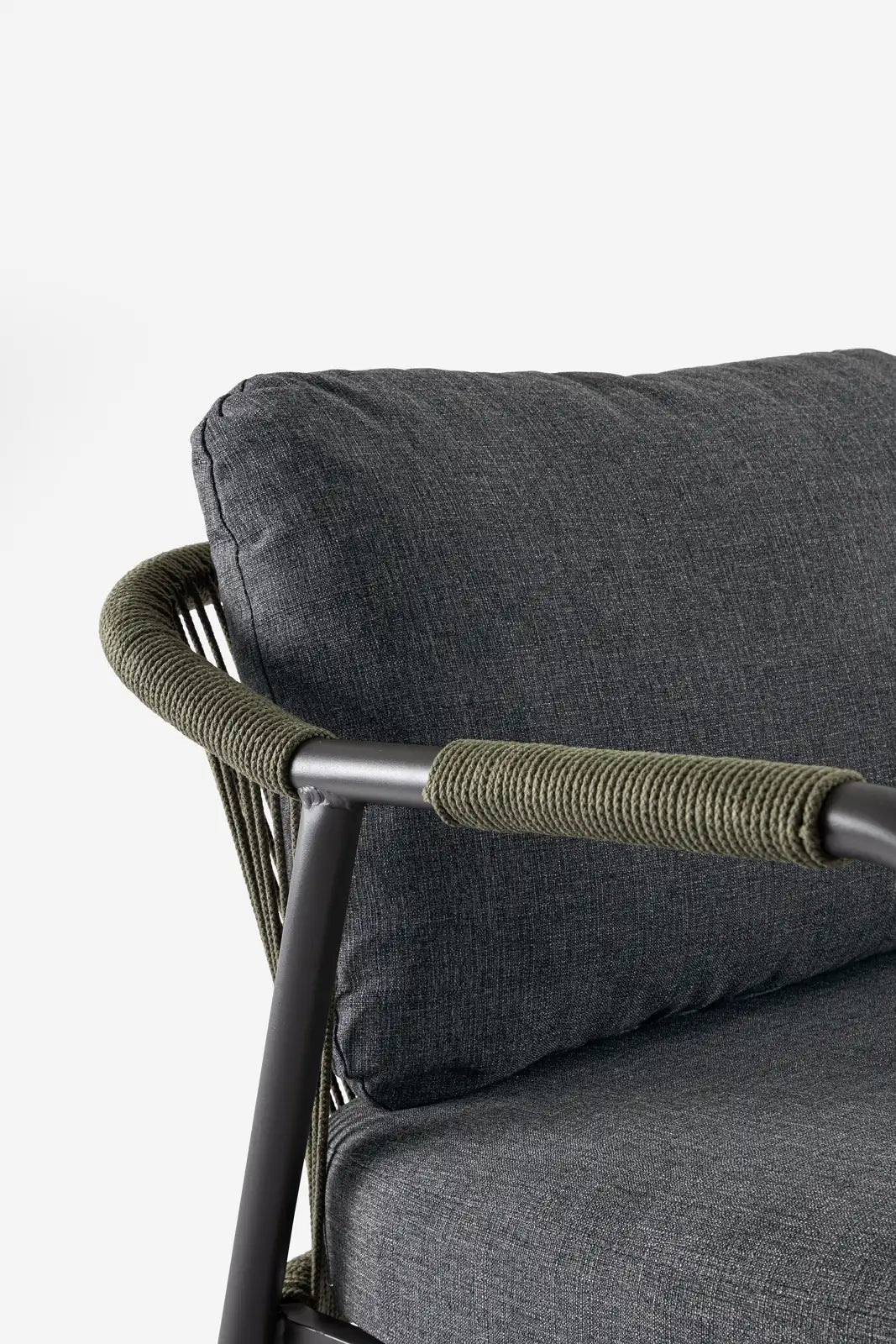 Outdoor 4er-Set Sitzgruppe C-C Miravet Anthrazit/Grün - ZEN ZONE Furniture