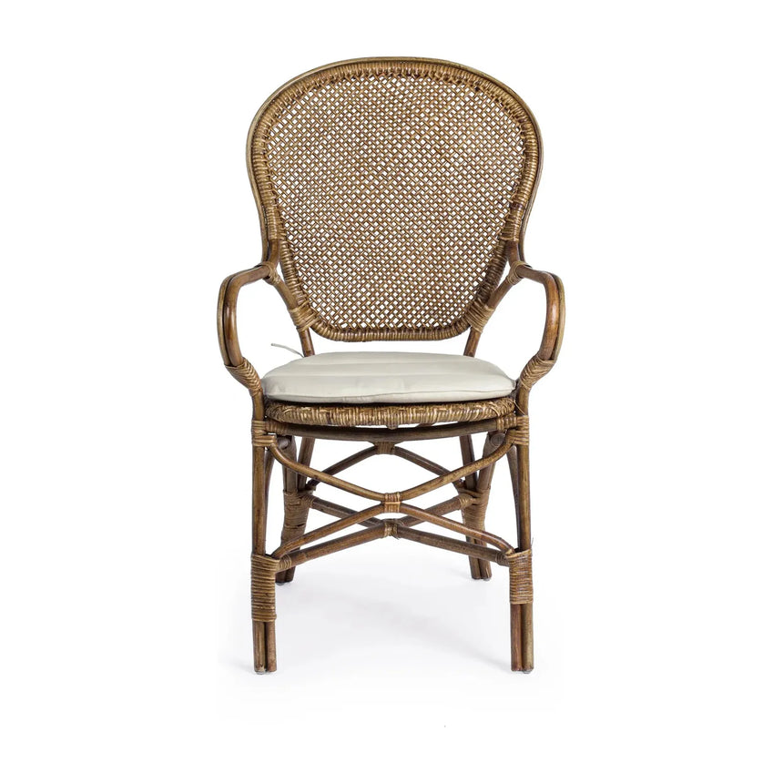 Edelina Stuhl mit Armlehnen mit Kissen - ZEN ZONE Furniture