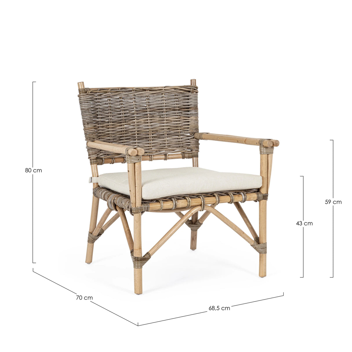 Outdoor Sessel mit Kissen Tarifa - ZEN ZONE Furniture