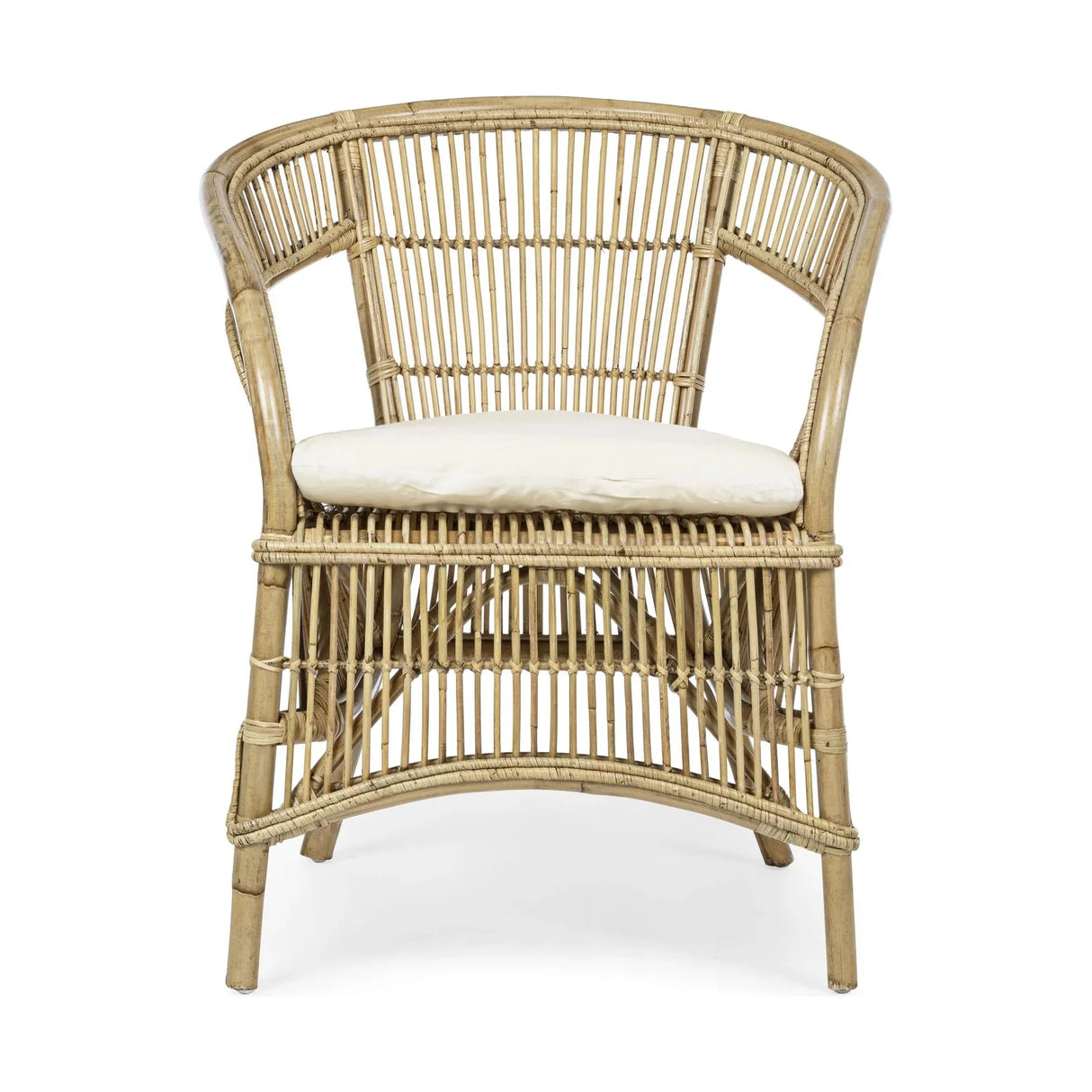 Consuelo Sessel Natur mit Kissen - ZEN ZONE Furniture