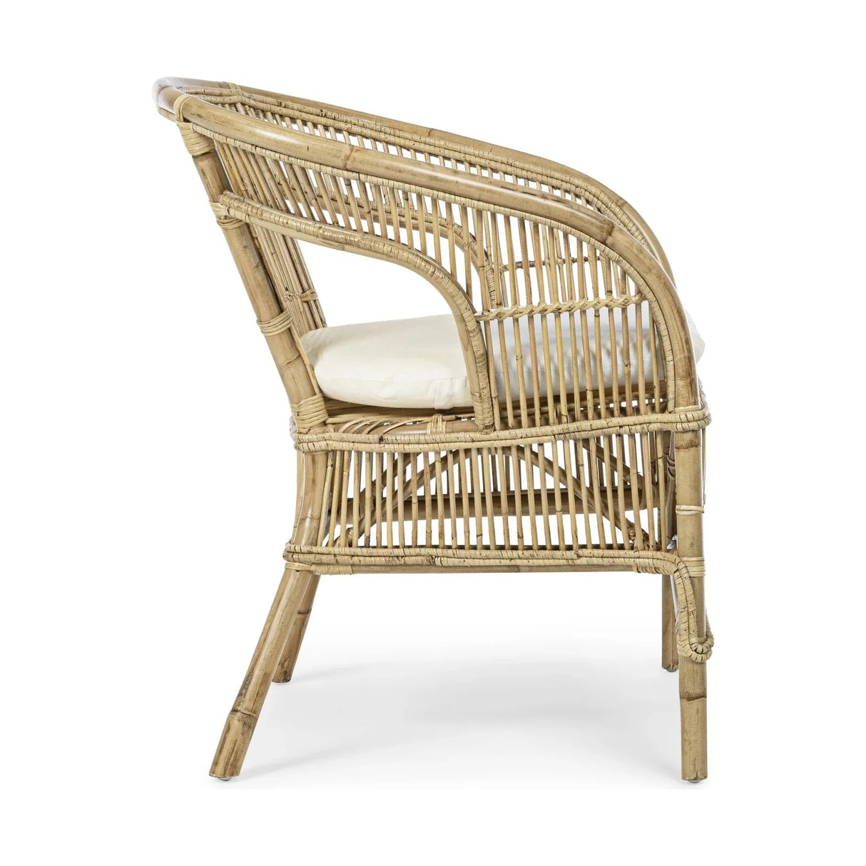 Consuelo Sessel Natur mit Kissen - ZEN ZONE Furniture