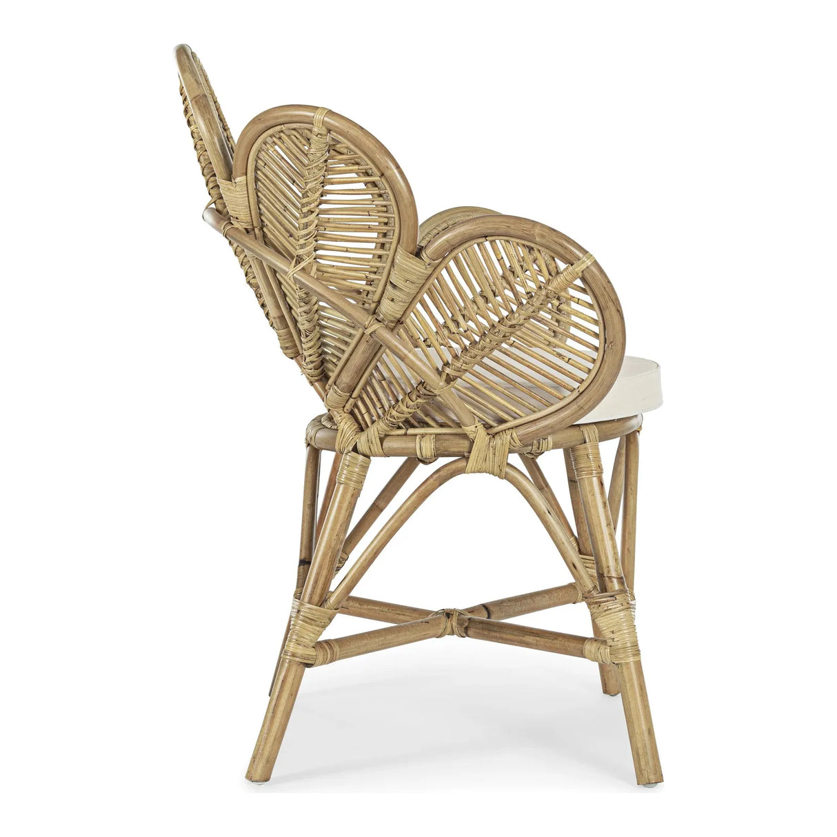 Flores Natur Stuhl mit Armlehnen mit Kissen - ZEN ZONE Furniture