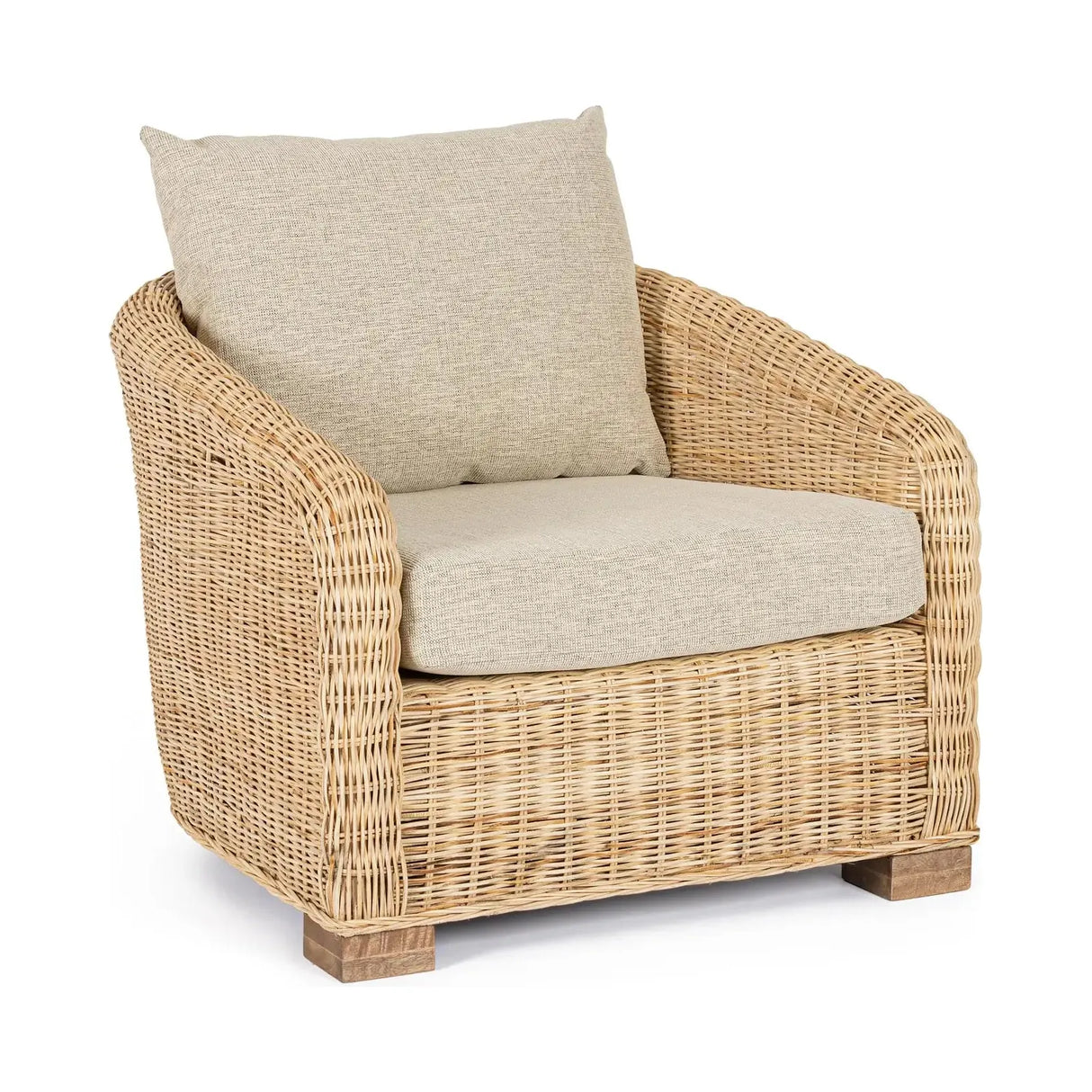 Cadice Sessel aus Rattan mit Armlehnen - ZEN ZONE Furniture