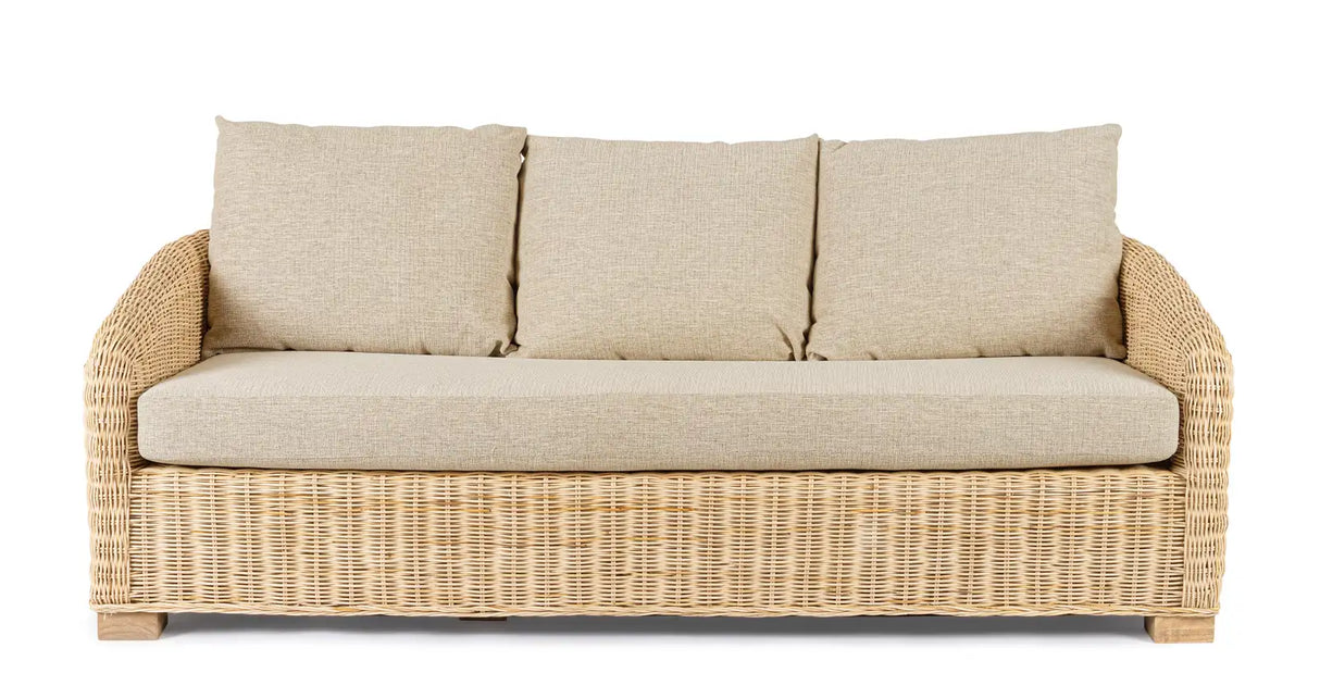 3-Sitzer Sofa Cadice aus Rattan - ZEN ZONE Furniture