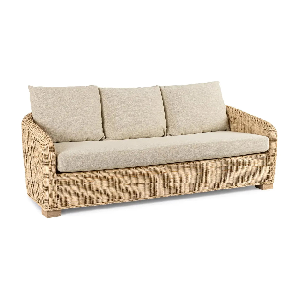 3-Sitzer Sofa Cadice aus Rattan - ZEN ZONE Furniture