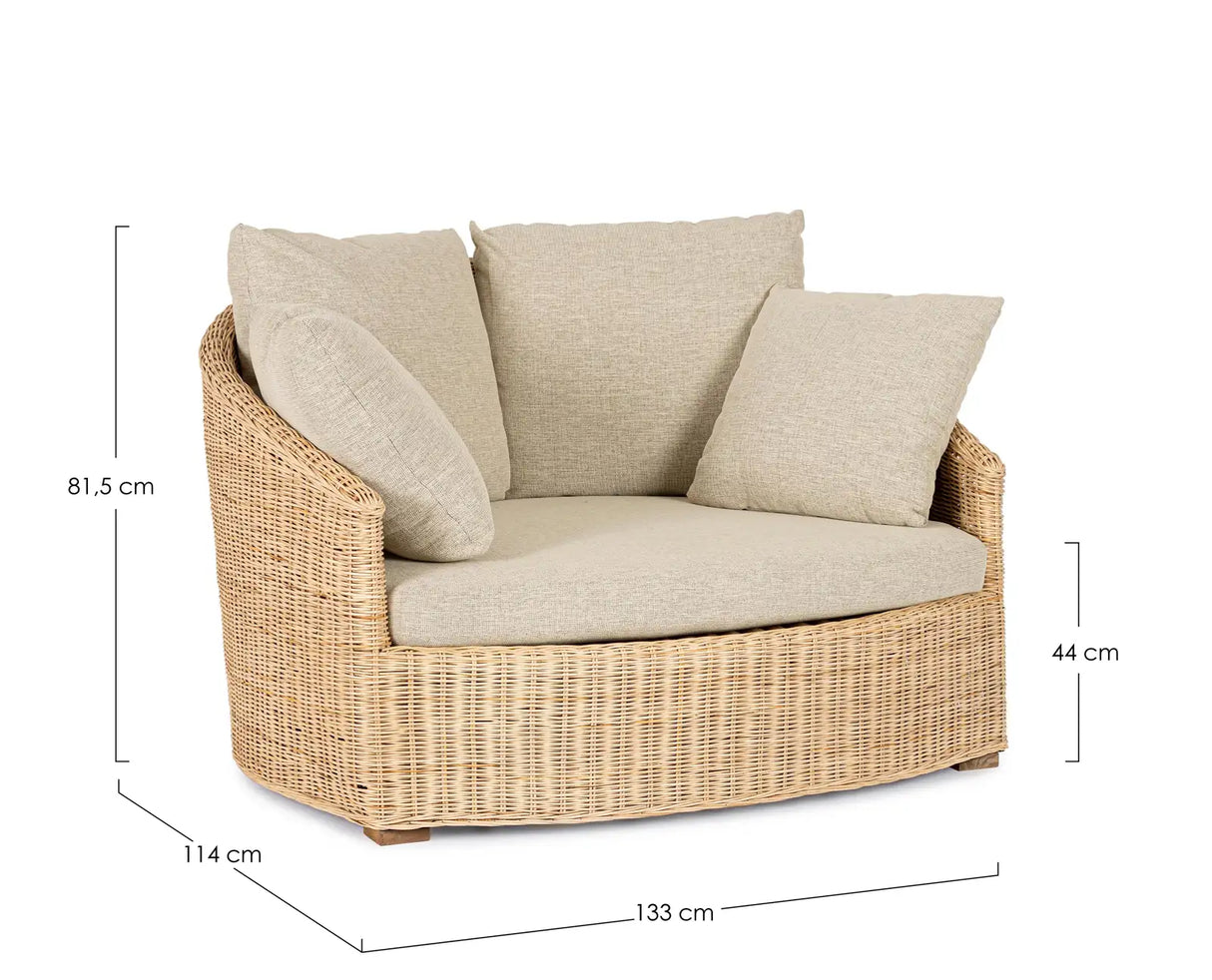 Mini Daybed Cadice aus Rattan - ZEN ZONE Furniture