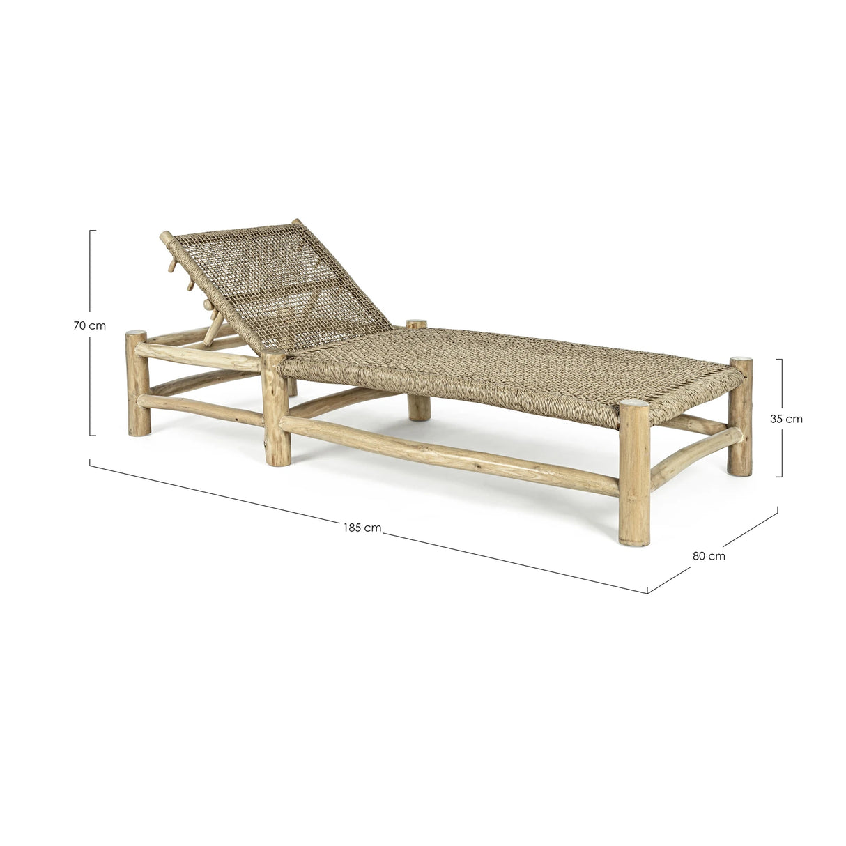 Gartenliege Liege Lampok - ZEN ZONE Furniture