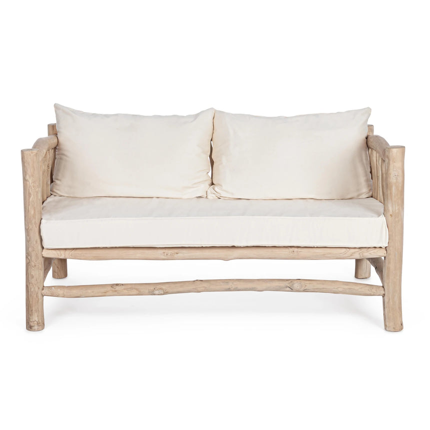 Sofa 2-Sitzer mit Kissen Sahel Natur - ZEN ZONE Furniture