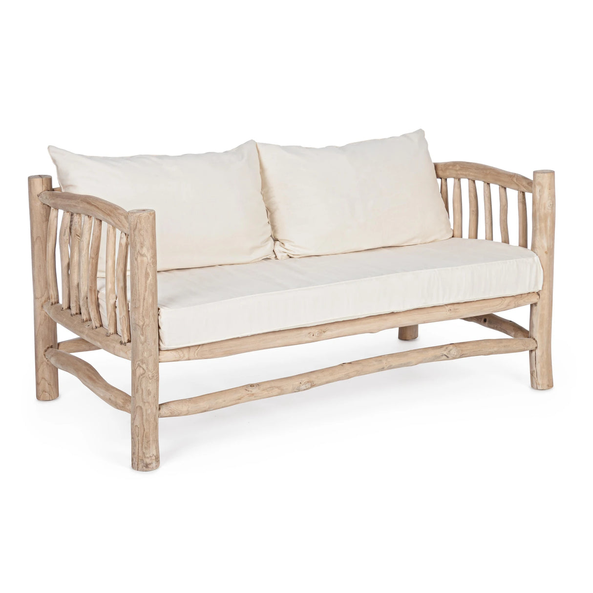 Sofa 2-Sitzer mit Kissen Sahel Natur - ZEN ZONE Furniture